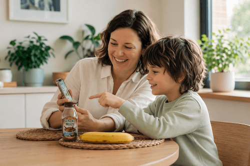 Familie nutzt die App gemeinsam im Alltag